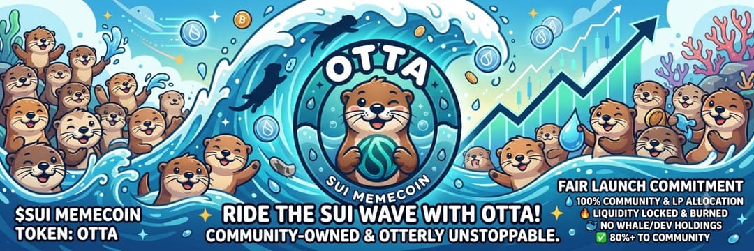 Otters riding the Sui wave