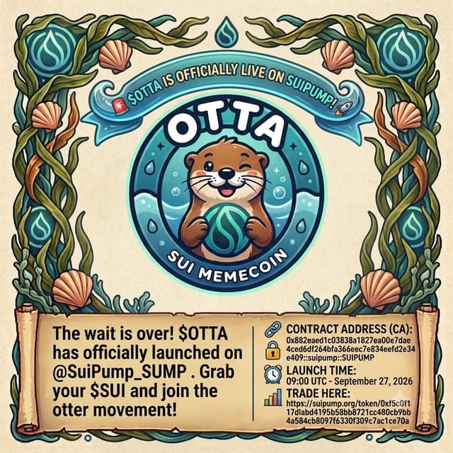 $OTTA launch announcement